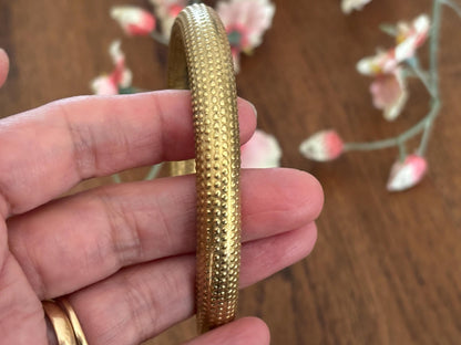 Minimal Solid Brass Torque Bangles – Vintage Rustic Gold Open Cuffs..