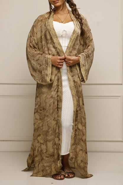 Lightweight Saree Kimono Wrap – Elegant Fusion Jacket