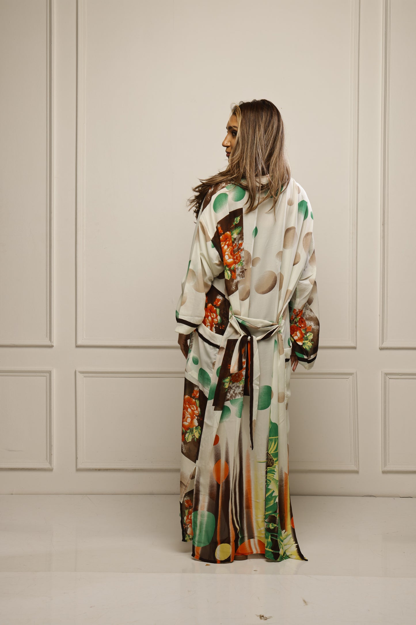 Sheer Saree Kimono – Boho Inspired Flowing Outerwear
