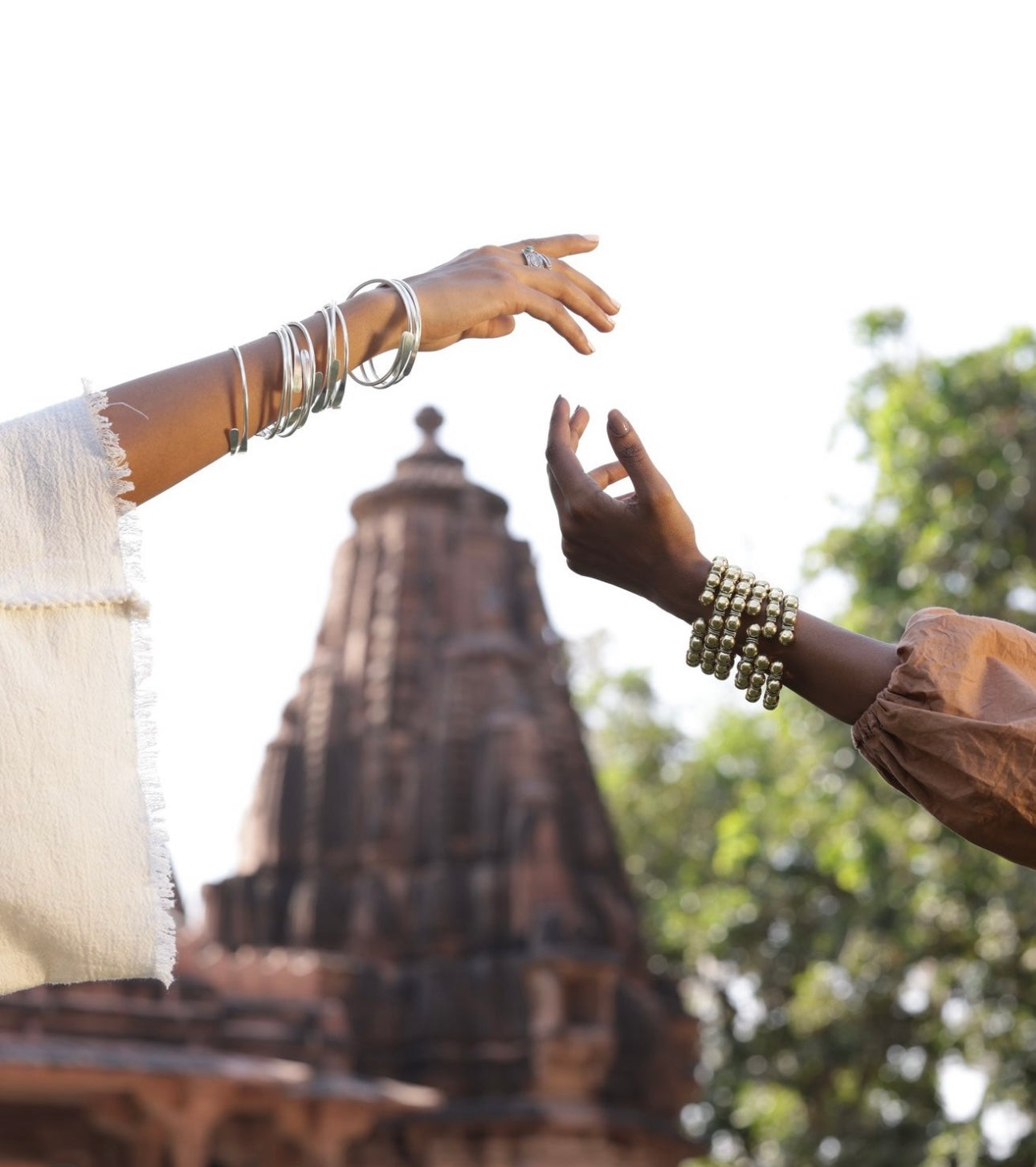 Minimalist Coil Gold/Sliver Bangle Bracelet..