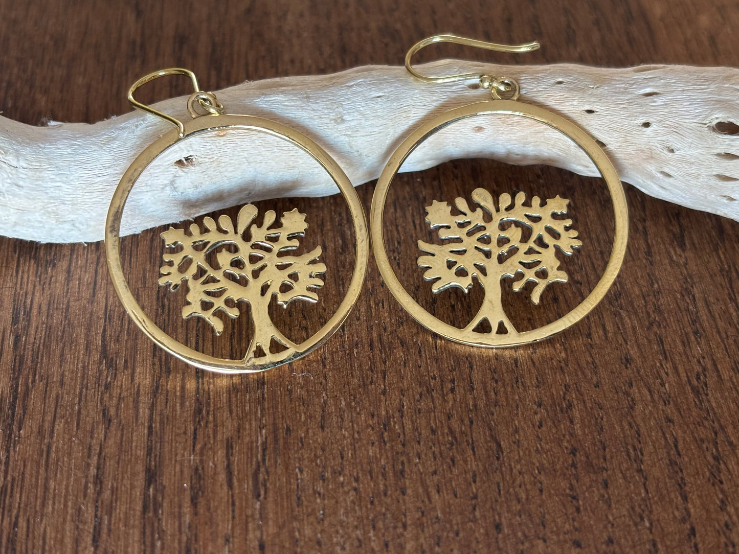 Tree of Life Brass Earrings..