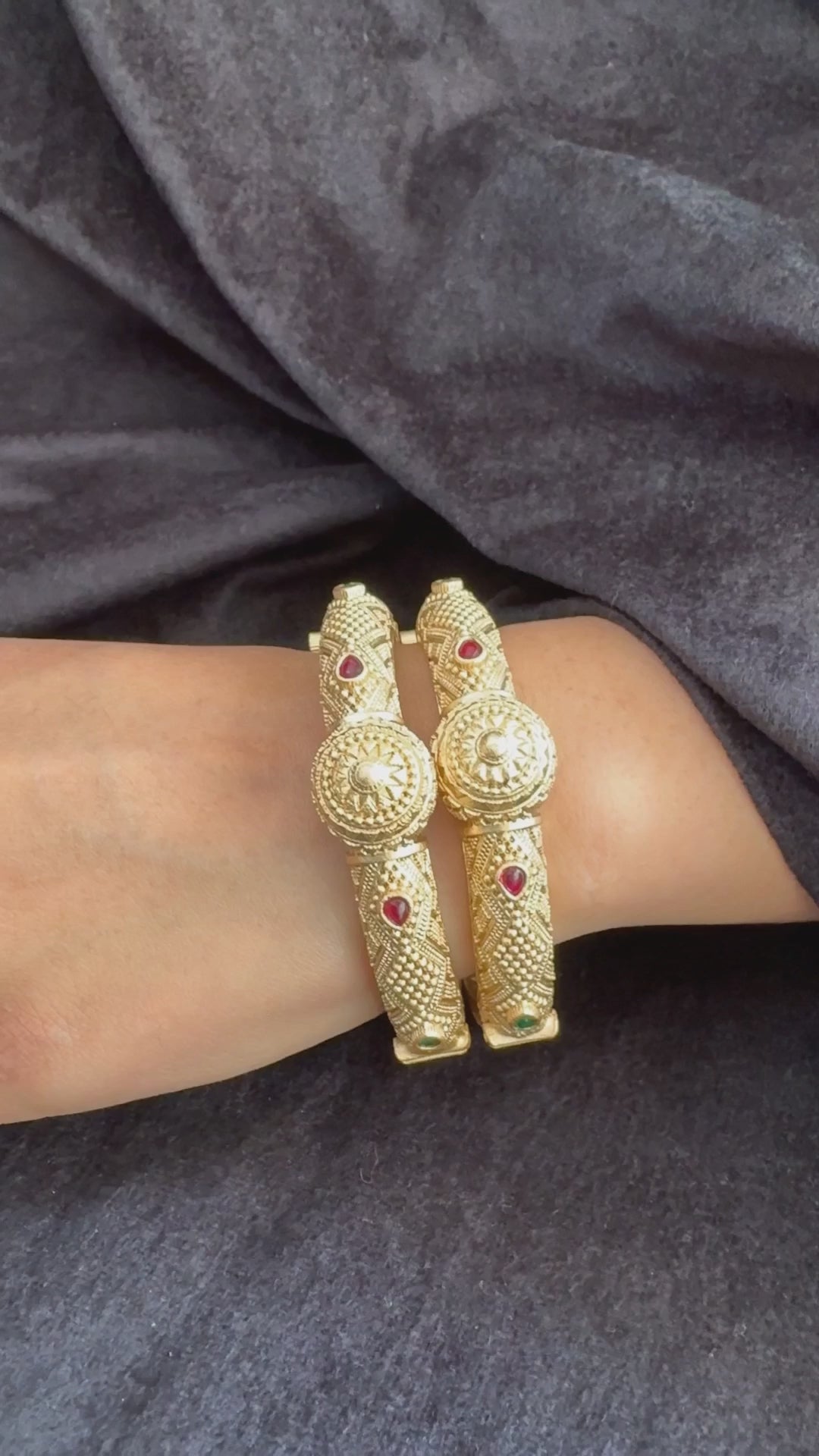 Rajasthani Shield Kada - Chunky openable kada..